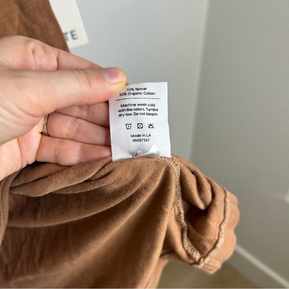 NWT MATE The Label Organic Cotton Tencel T - Shirt Dress Size XS Oversized - Picture 13 of 13